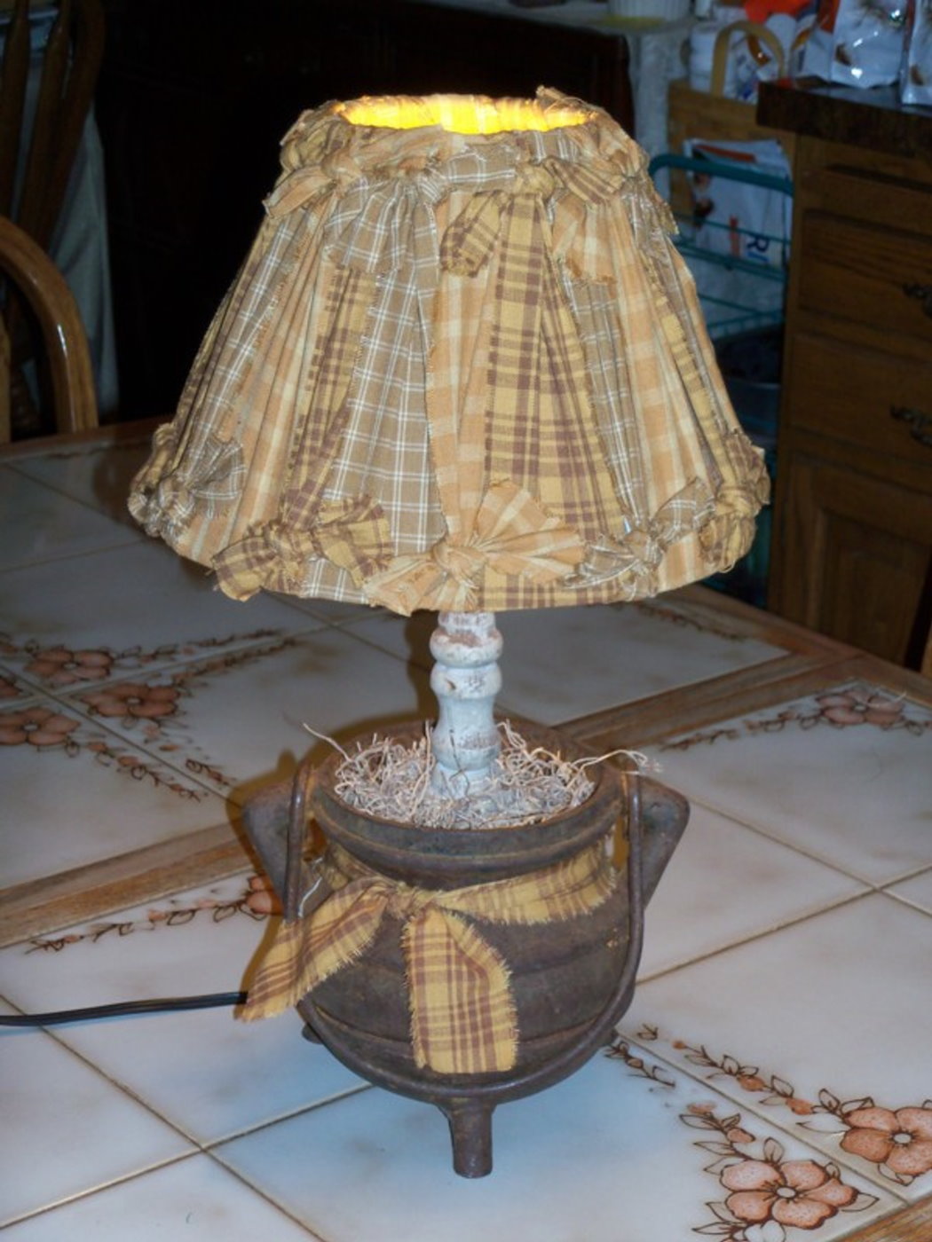 Custom Made  Lamp and Shade